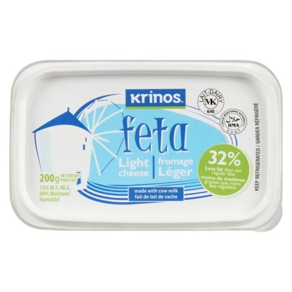 KRINOS FETA FROMAGE LEGER 200GR